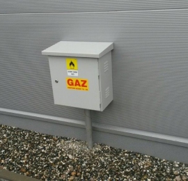 oznakowanie lokalizacji zaworów gazu