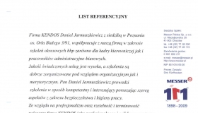 referencje MESSER