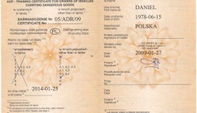 zawiadczenie ADR